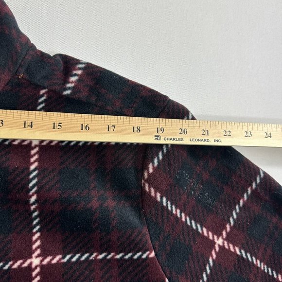 Frye and Co Fleece Sweater Jacket Plaid 1/4 Zip Pullover Mens Size 2XL - Picture 4 of 9